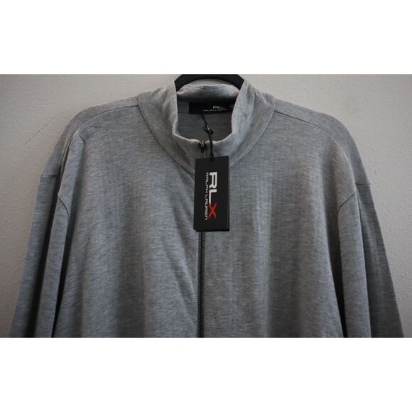 RLX Ralph Lauren Men's Sz 2XL Gray Heather Cotton/Modal Full Zip Jacket - Picture 3 of 11